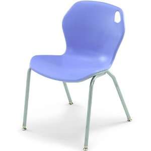 18H Intuit Stacking Chair with Powder Coat Frame   Blueberry Chair/Pl 