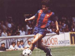 Rare 1982 Barcelona Replica Remake Meyba Maradona Number 10 Home 