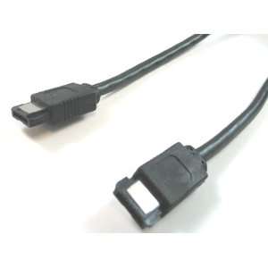  IPCQUEEN 6 foot external SATA cable,black L TYPE TO L TYPE 