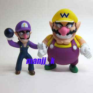 NEW Nintendo Super Mario Figure 10cm Waluigi & 12cm Wario x 1pcs