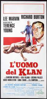 CINEMA locandina LUOMO DEL KLAN r. burton, T. YOUNG