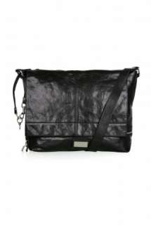 Black Leather Messenger Bag by D&G   Black   Buy Bags Online at my 