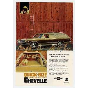    1967 Chevy Chevrolet Chevelle Wagon Print Ad (5190)
