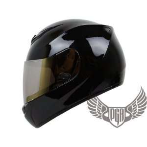 PGR Arrow Full Face DOT Approved Motorcycle Helmet (Small, Gloss Black 