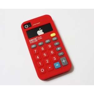  NEW RED Calculator case for Apples iPhone 4/4G/4S Cell 