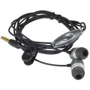  Earbud Stereo Headphones w/Microphone & 3.5 mm Jack (Black 