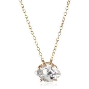  Katie Diamond Uma Rose Gold Herkimer Diamond Necklace Jewelry