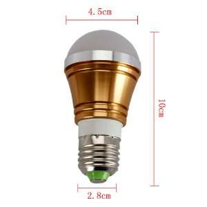  E27 3w 85 265v Warm White LED Light Bulb Gold