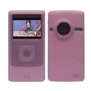  Pink Soft Silicone Skin Case for Flip Ultra HD Camcorder 8 