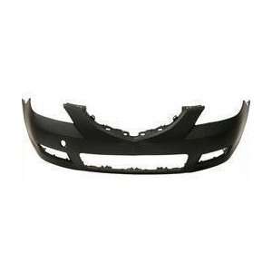    TY1 Mazda 3 Primed Black Replacement Front Bumper Cover Automotive
