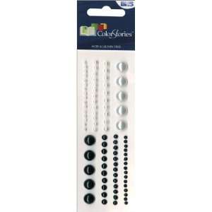    ColorStories Adhesive Faux Pearls White Arts, Crafts & Sewing