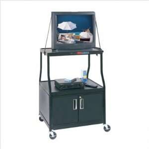  Virco KCAB322744 Wide Body TV Cart with Cabinet Office 