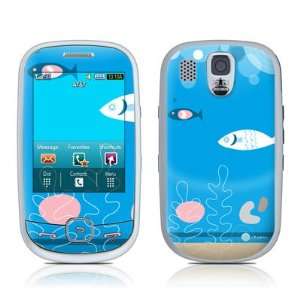 Blue Fish Design Protective Skin Decal Sticker for Samsung Flight SGH 