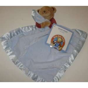 Blue Jean Teddy Security Blanket Bear Lovey