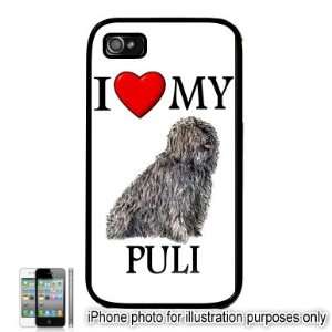  Puli I Love My Dog Apple iPhone 4 4S Case Cover Black 