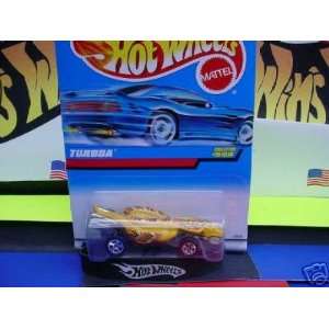 Mattel Hot Wheels 1997 164 Scale Yellow Turboa Snake Die Cast Car 
