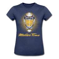 Womens T Shirts ~ Womens Heather Jersey T Shirt ~ Miller Time