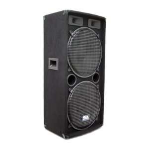  Seismic Audio   Dual 15 Inch PA DJ SPEAKER 500 Watts PRO 