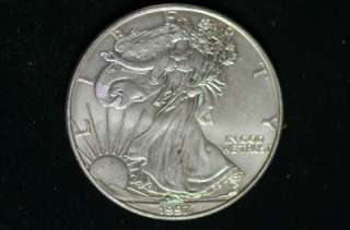 1997 AMERICAN EAGLE ONE TROY OZ 999 PURE SILVER COIN  