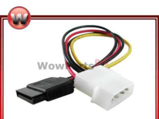 SATA 15Pin Male to 4Pin IDE Female HDD Power Cable Cord  