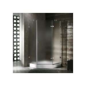  Vigo Industries 38x38 Frameless Neo Angle 3/8 Frosted Shower 