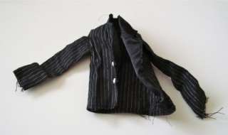 Black & White Pinstripe Suit Jacket Ken Doll Clothing  