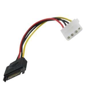 Gino SATA Male 15 Pin to 4 Pin Female Power Cable for IDE 