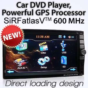 New 7 HD In Dash Double 2 DIN Car DVD GPS Sat Nav Player Stereo Head 