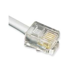   14 Foot Flat Line Cord 6 Position 4 Conductor Sv by ICC Electronics