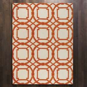  Arabesque Rug Coral   9x12 oversized