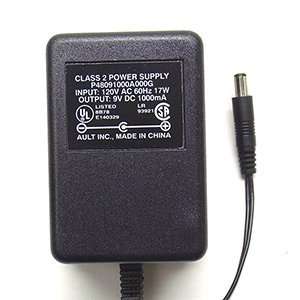  AC DC ADAPTER 9VOLTS DC @ 1 AMP 2.5mm DC POWER PLUG 