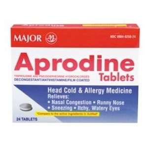  APRODINE 60MG/2.5MG (ACTIFED) HEAD COLD ALLERGY MEDICATION 