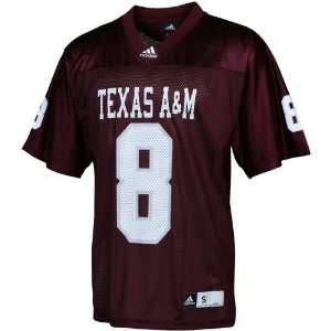adidas Texas A&M Aggies #8 Replica Football Jersey   Maroon (X Large)