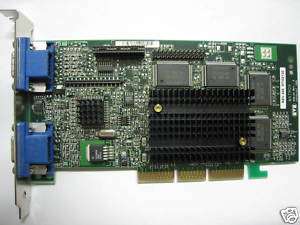 MATROX G4+MDH4A16G 32MB AGP VIDEO CARD W/DUAL HEAD VGA  