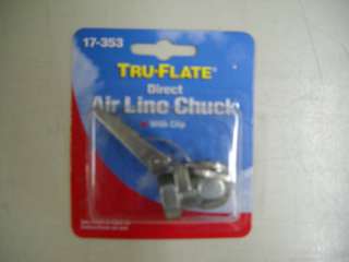 TRU FLATE DIRECT AIR LINE CHUCK WITH CLIP #17 353 NEW  
