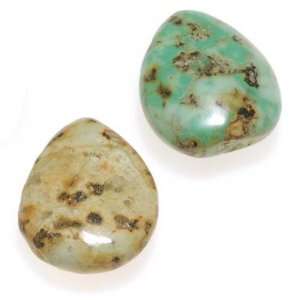  African Turquoise Drop Pendant Bead 12 x 16mm (8 Beads 