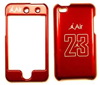 Air Jordan Red Apple Ipod Touch 4 Faceplate Case Cover Snap On  