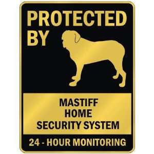  PROTECTED BY  MASTIFF HOME SECURITY SYSTEM  PARKING SIGN 