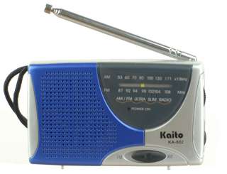 New Kaito KA802 Pocket Portable AM FM Radio Receiver with Speaker 