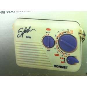    Sonnet Splash Time AM/FM Radio Water Resistant Electronics