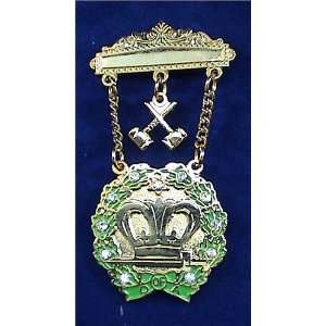  Amaranth 11 Stones & Gavels Jewel Freemason Masonic 