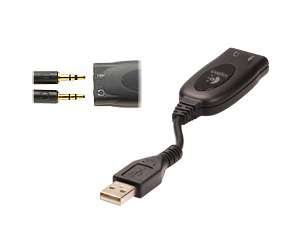 Logitech Analog To USB Stereo Headphone/Headset Adapter  
