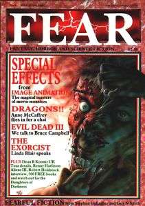 FEAR #6 (1989) UK Horror mag Anne McCaffrey Dave Carson  