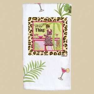   Party Girls Wild Thing Animal Print Flour Sack Towel
