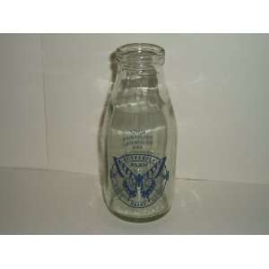  Antique Milk Bottle Butterfly Farm (5.25 Tall 