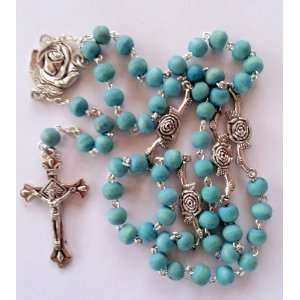 Vintage Necklace Catholic Prayers Rosary Holy Cross Jewelry Beads 
