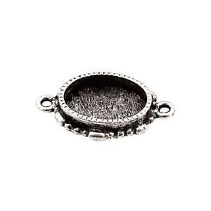  Nunn Design Antique Silver (plated) Mini Oval Bezel Link 