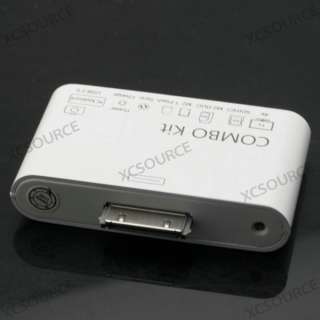   Kit Camera Connection Card Reader USB AV Cable for Apple iPad 2 AC19