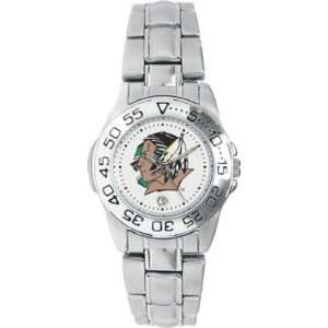  North Dakota Fighting Sioux Sport Steel Ladies NCAA Watch 