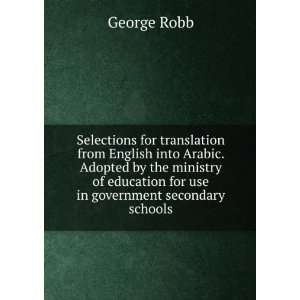  Selections for translation from English into Arabic 